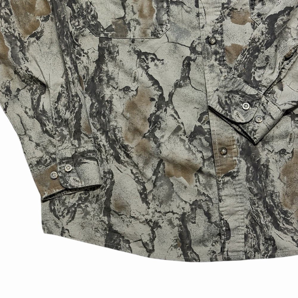Woolrich Outdoor Guide Long Sleeve Shirt Men's Large Natural Gear Camo Vented - Picture 11 of 12